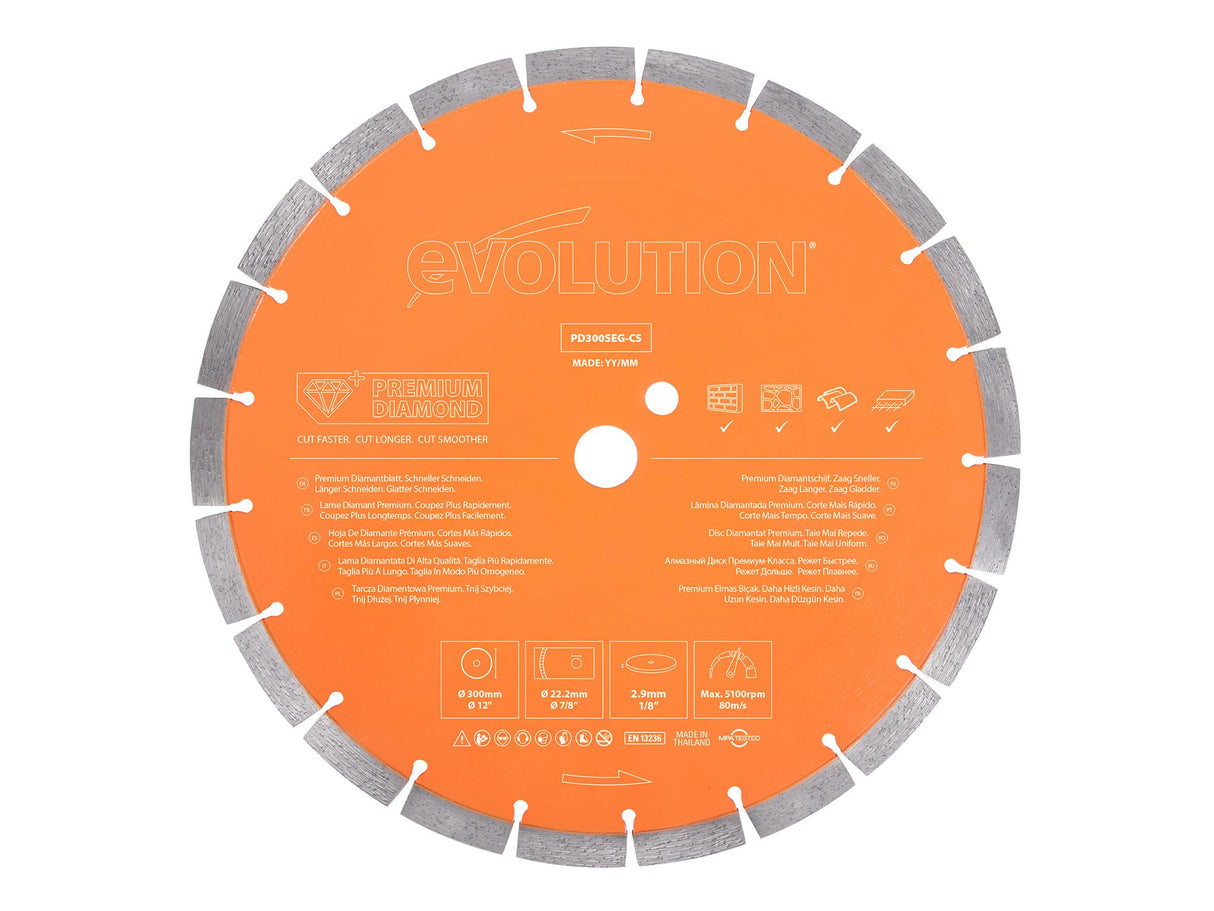 Evolution Premium Diamond Disc Cutter Blade