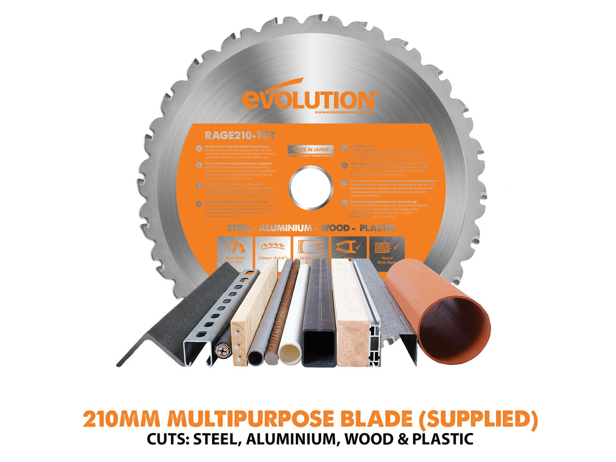 Evolution R210CMS Multi-Purpose Compound Mitre Saw