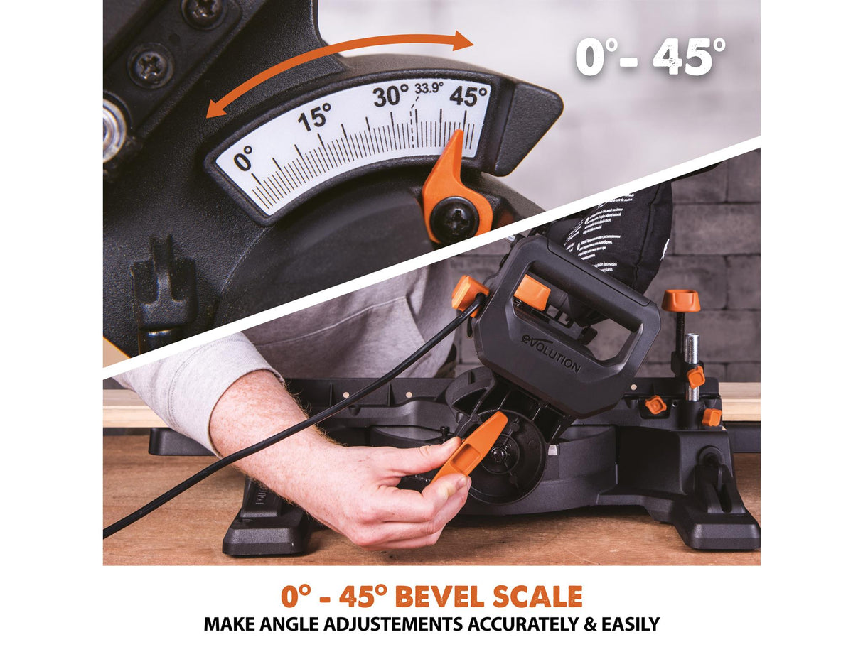 Evolution R210SMS-300+ Pro Multi-Material Sliding Mitre Saw