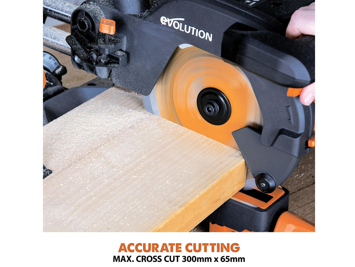 Evolution R210SMS-300+ Pro Multi-Material Sliding Mitre Saw