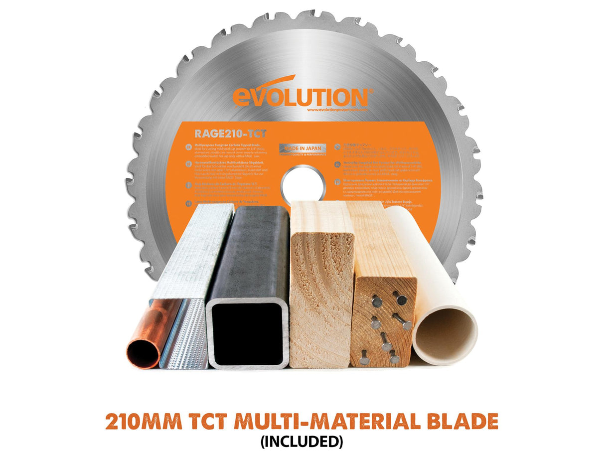 Evolution R210SMS+ Pro Sliding Mitre Saw