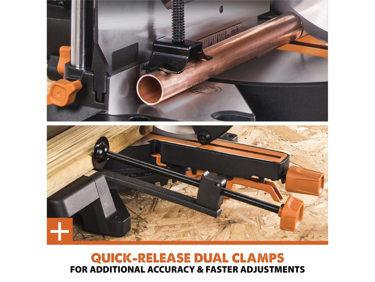 Evolution R255SMS-DB+PRO Mitre Saw + Blade