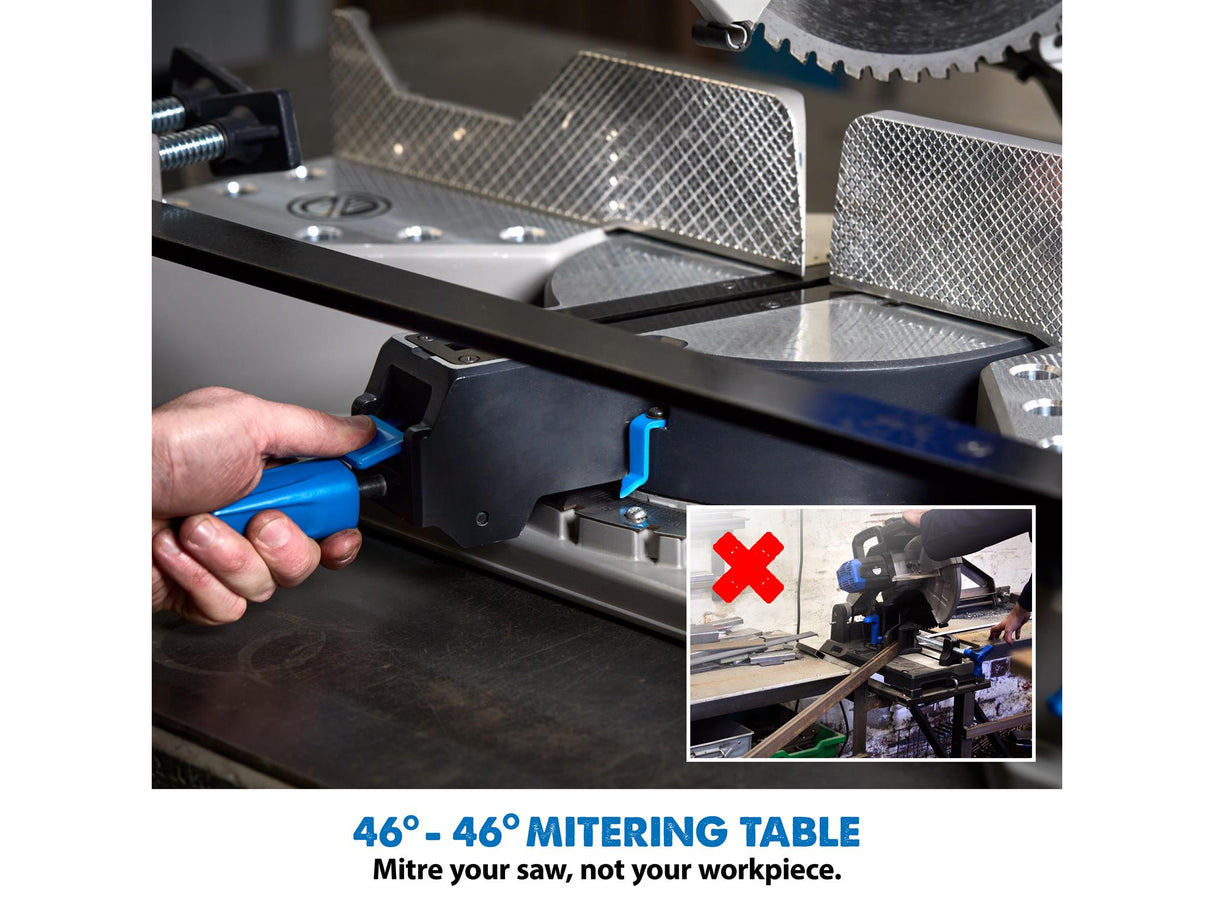 Evolution S355MCS Heavy-Duty Metal Cutting Mitre Chop Saw