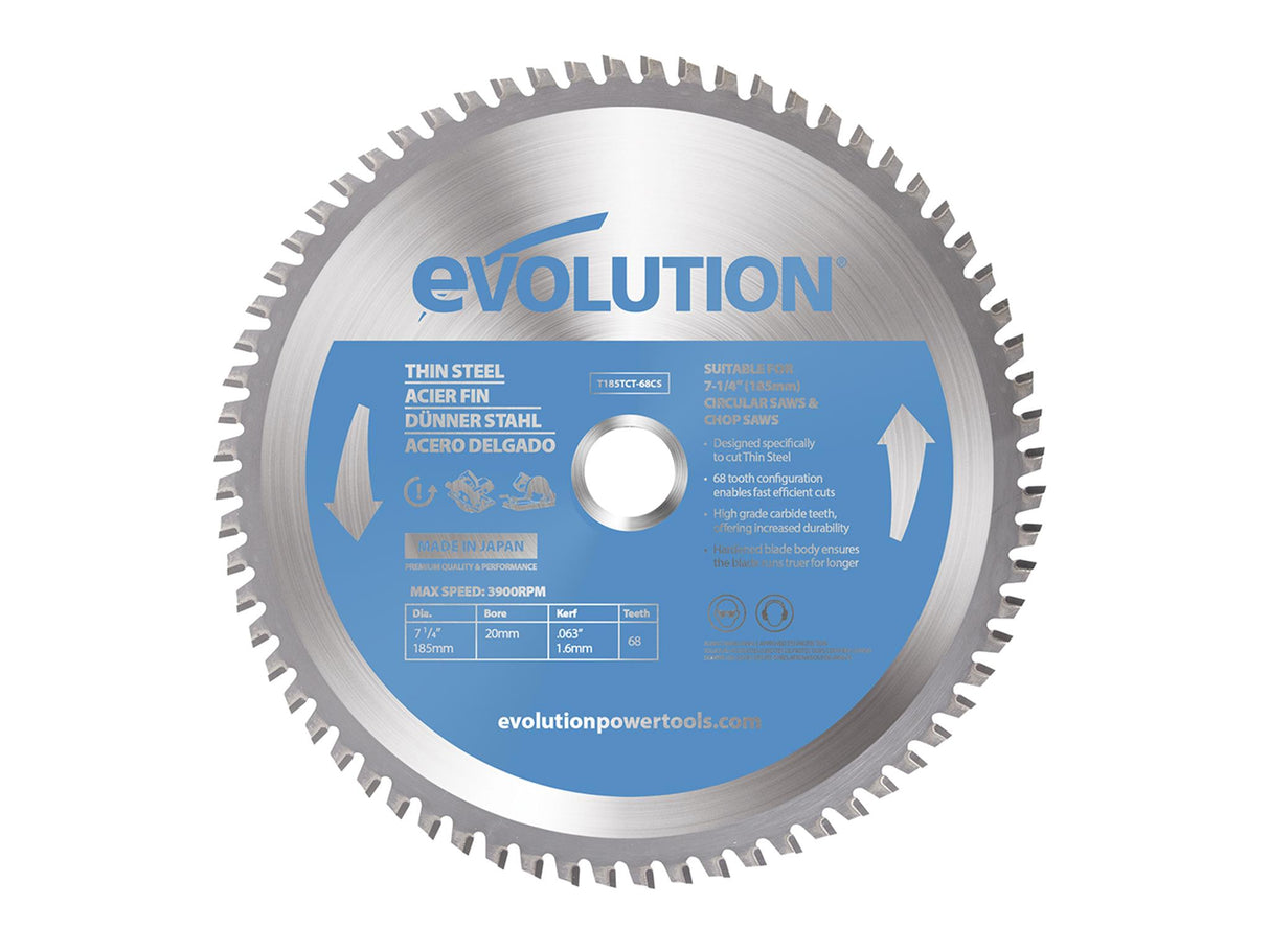 Evolution Thin Steel Cutting Circular Saw Blade