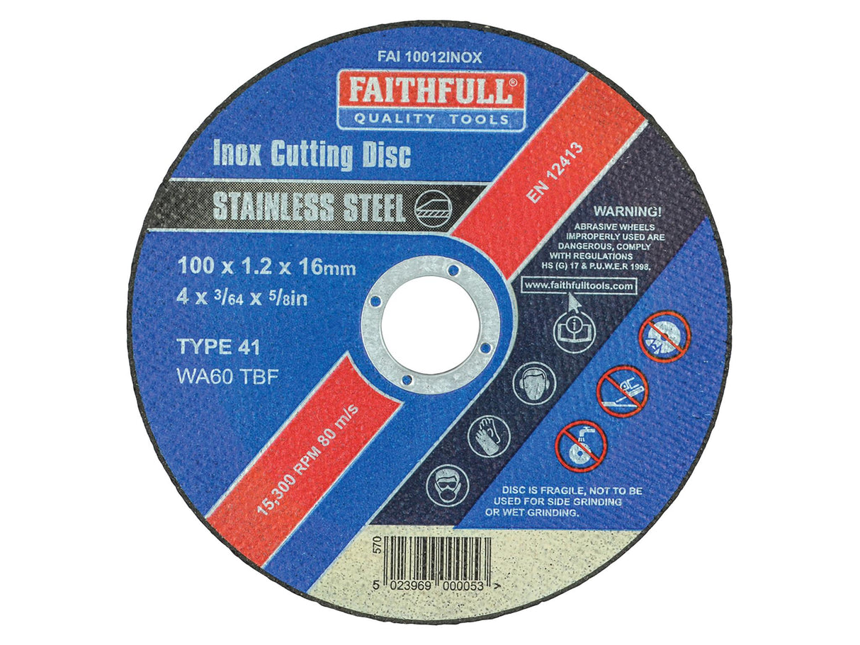 Faithfull Inox Cutting Disc