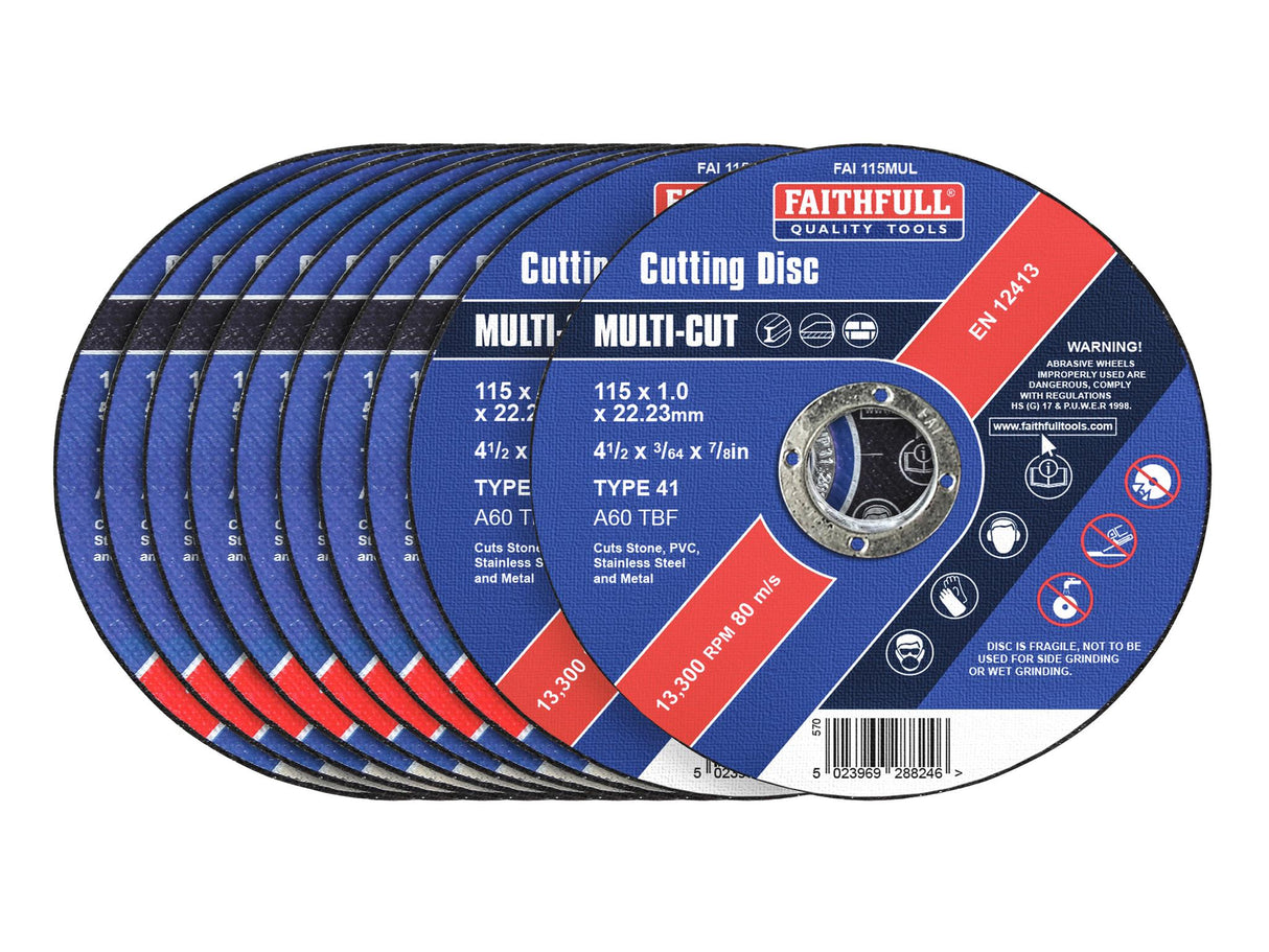 Faithfull Multi-Purpose Cutting Discs