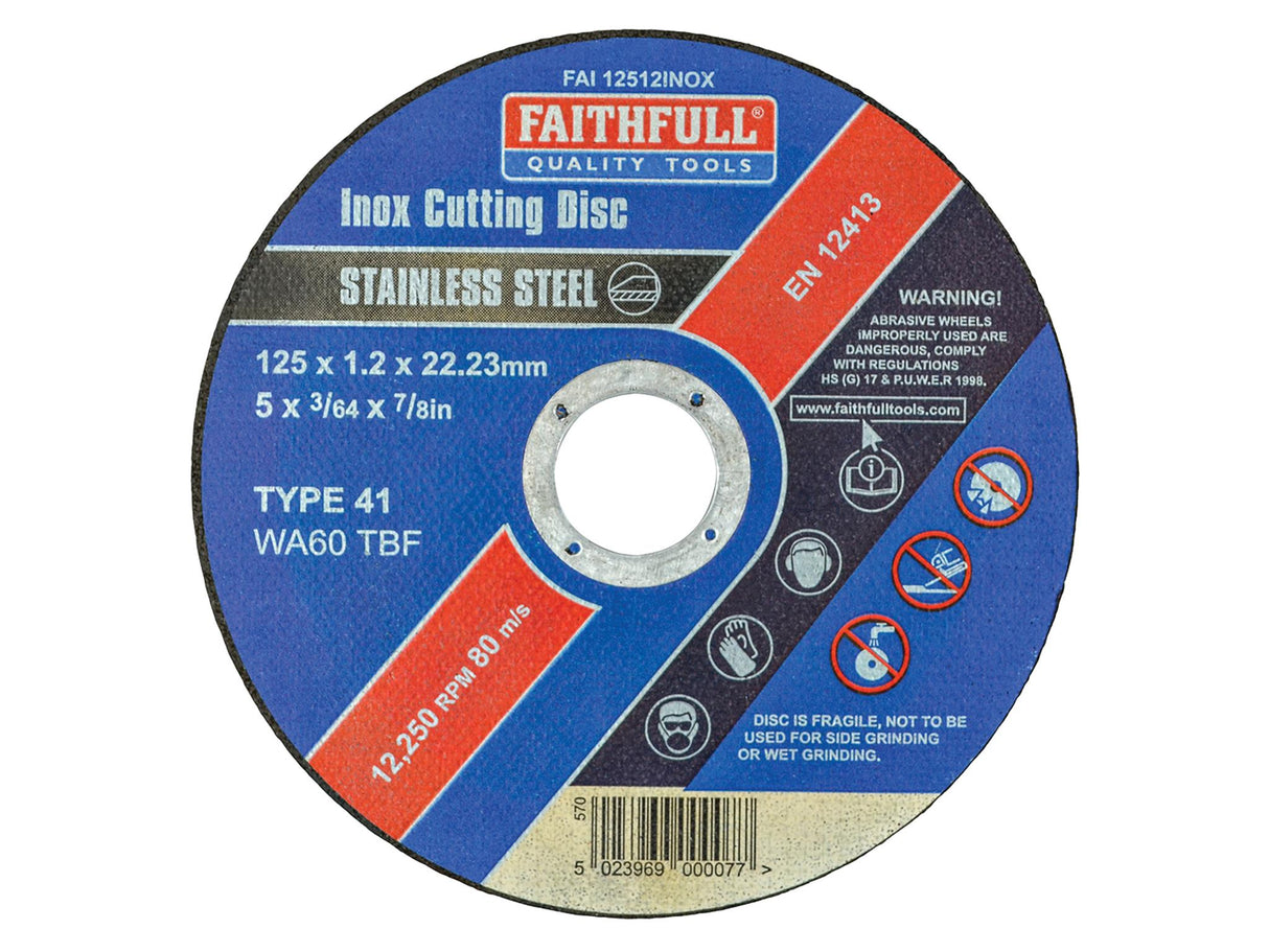 Faithfull Inox Cutting Disc