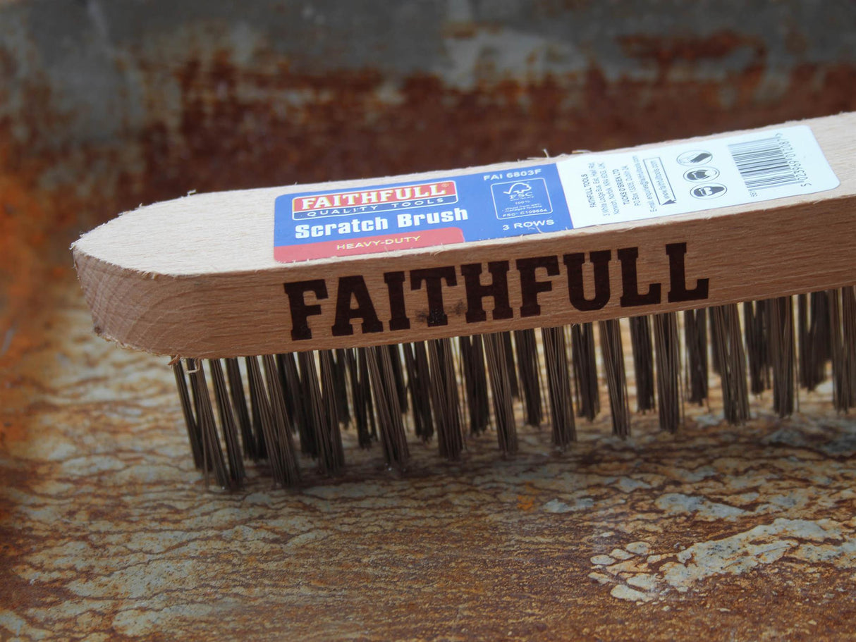Faithfull Heavy-Duty Scratch Brush