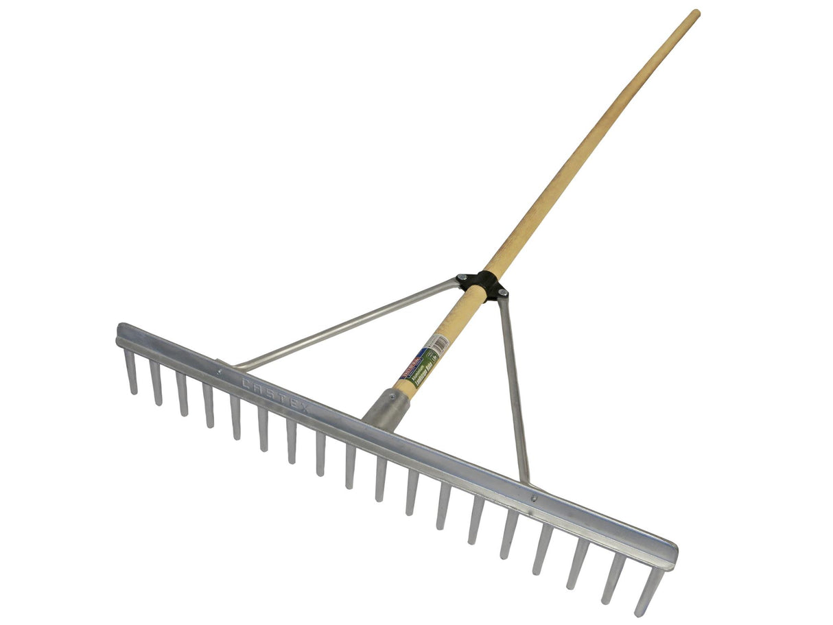 Faithfull Aluminium Landscape Rake Wooden Handle FSC 100%