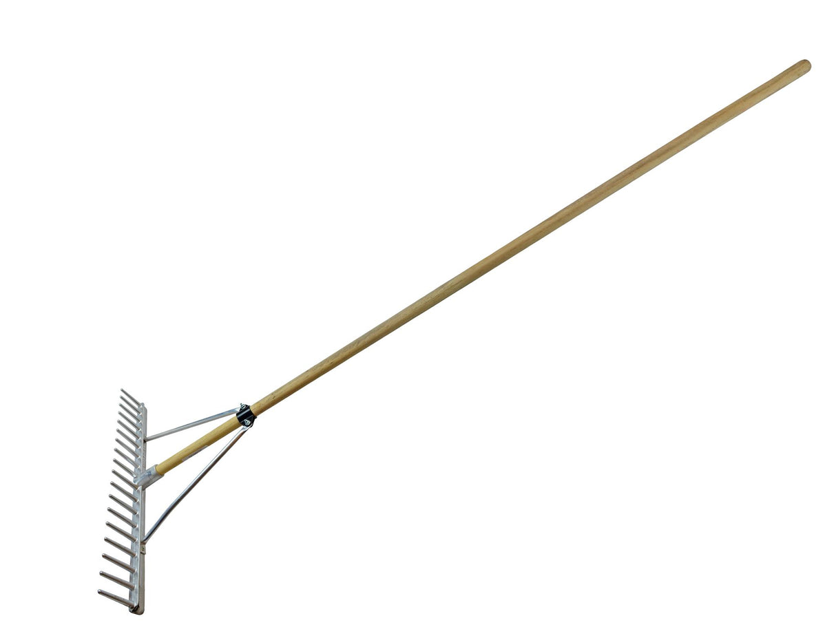 Faithfull Aluminium Landscape Rake Wooden Handle FSC 100%