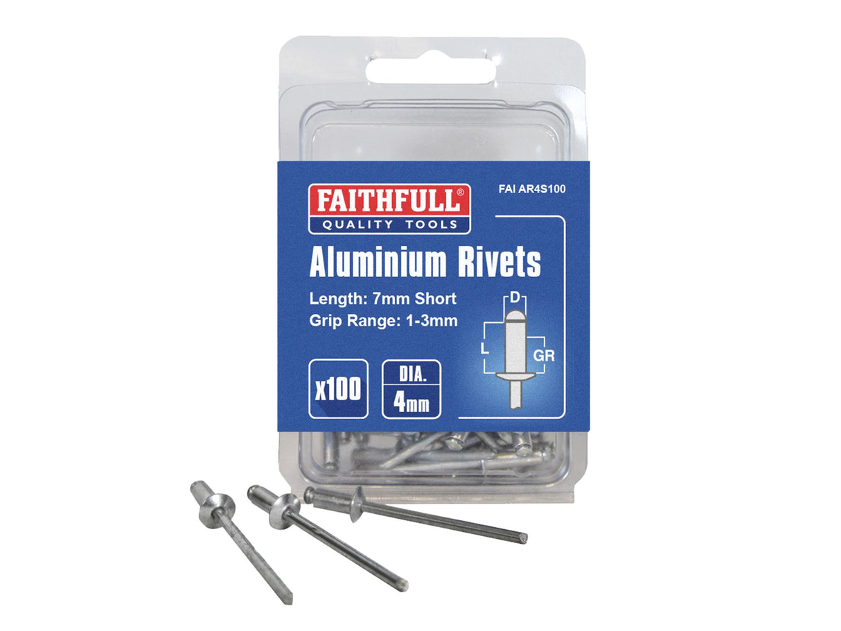 Faithfull Aluminium Rivets