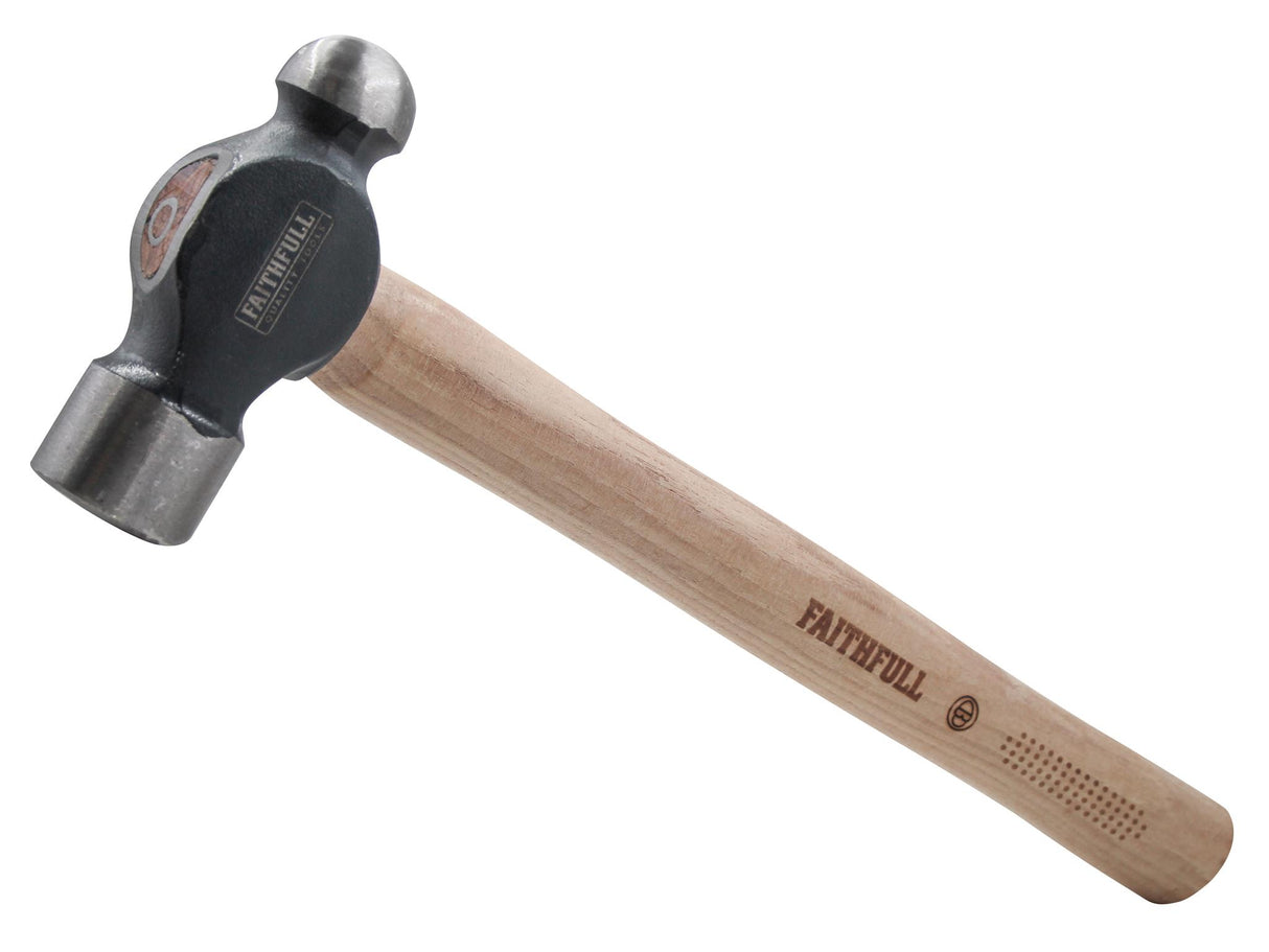Faithfull Ball Pein Hammer, FSC Hickory Handle