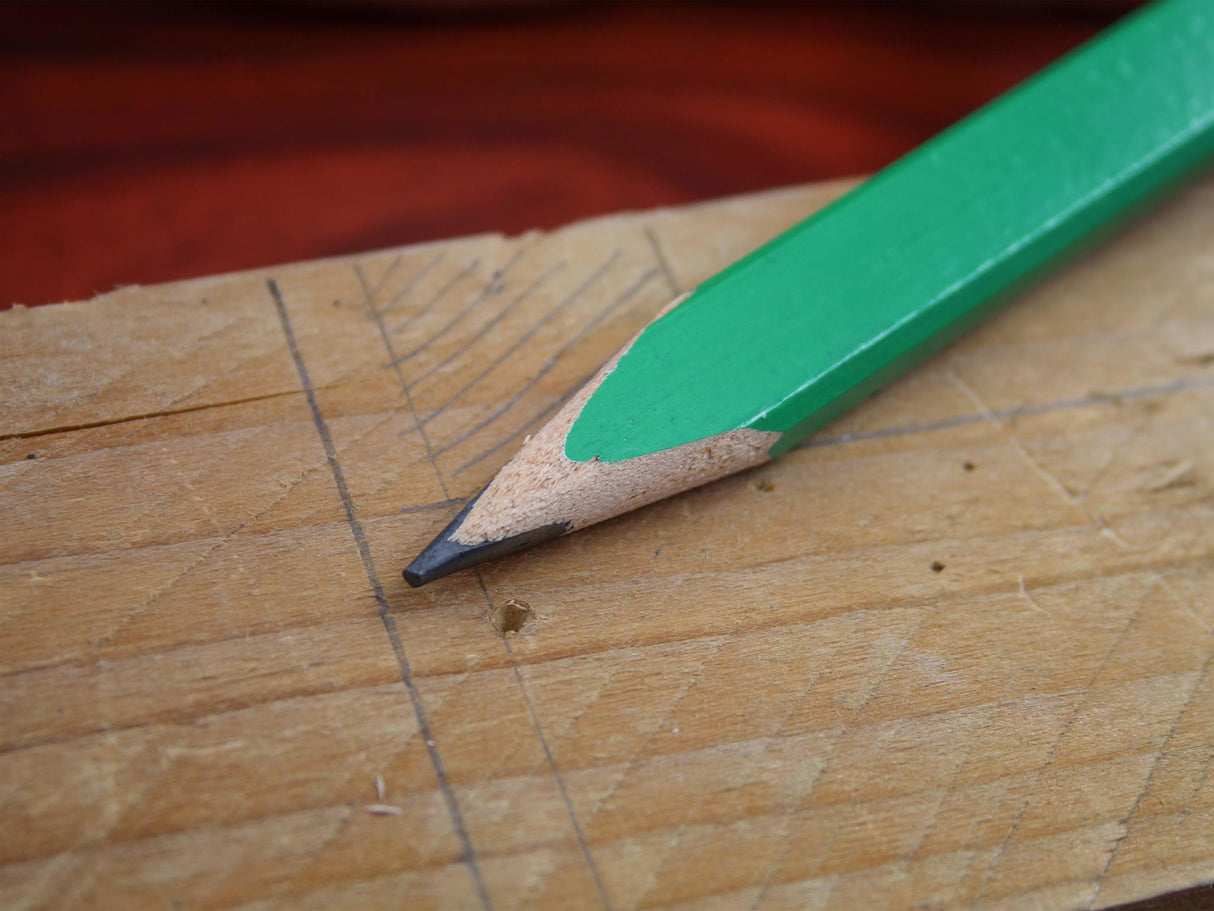 Faithfull FSC Carpenter's Pencils - Green / Hard (Pack 10)