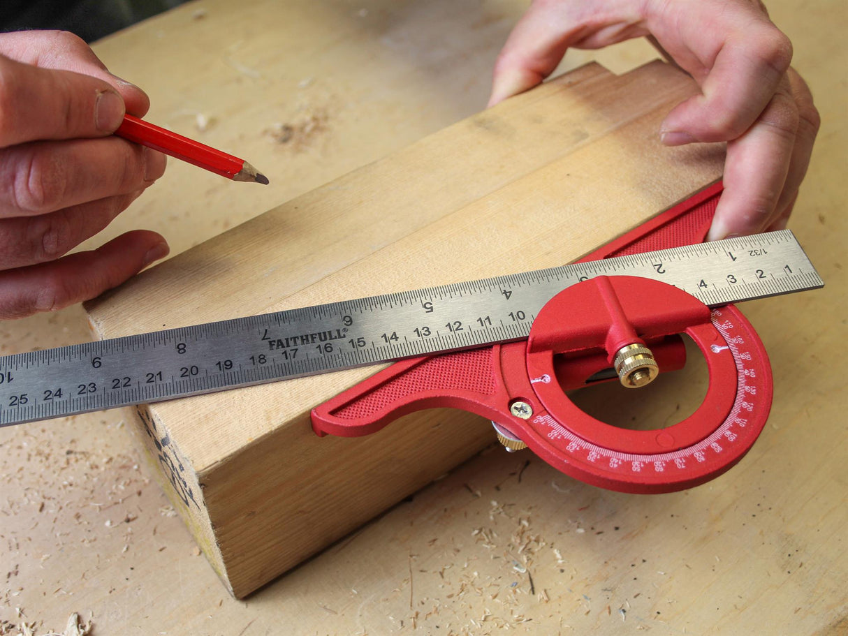 Faithfull Combination Square Set 300mm (12in)