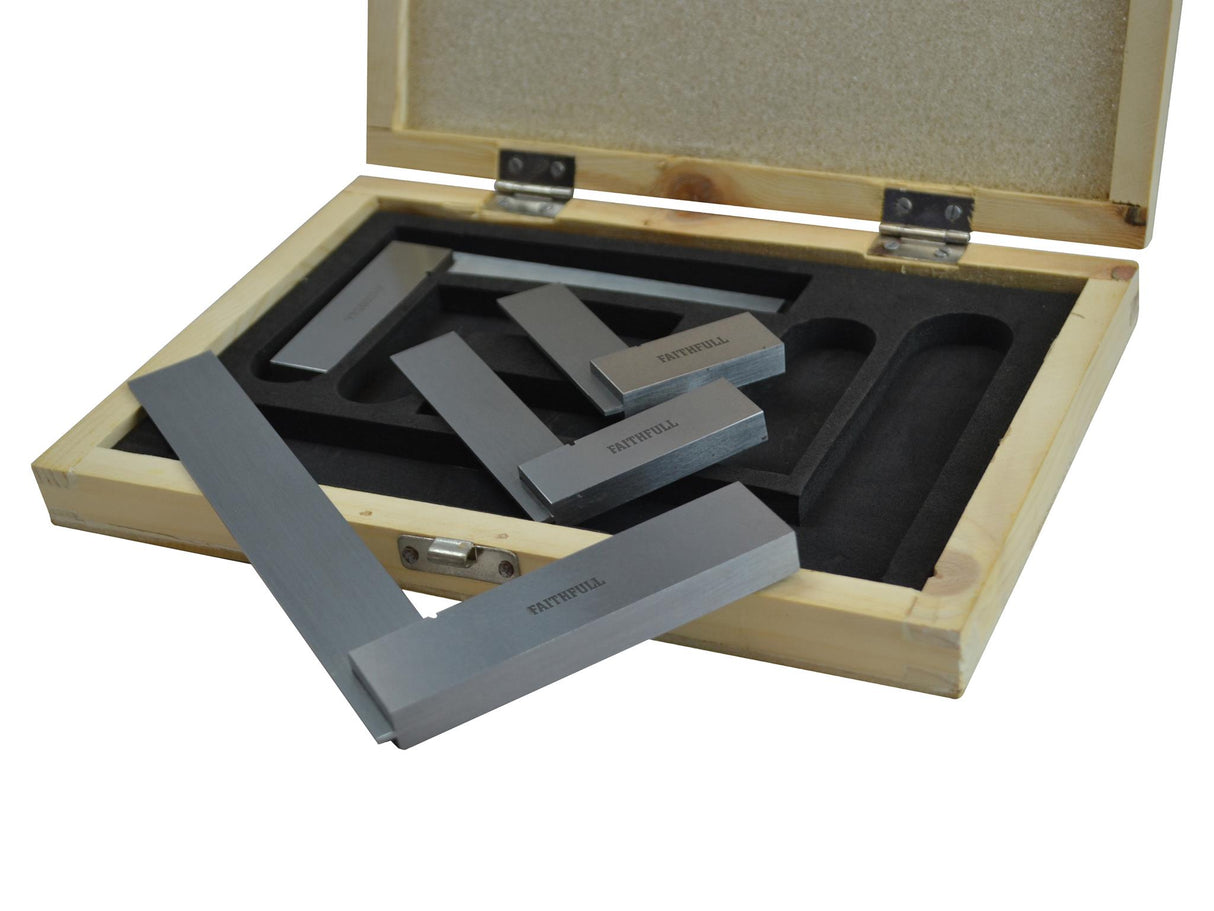 Faithfull Engineer's Squares Set, 4 Piece