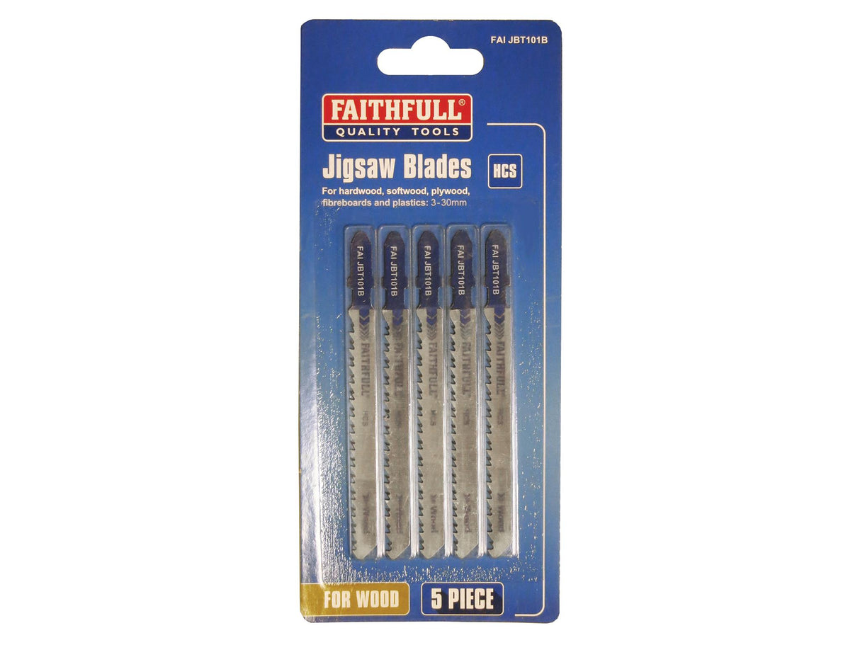 Faithfull Carbon Steel Jigsaw Blades
