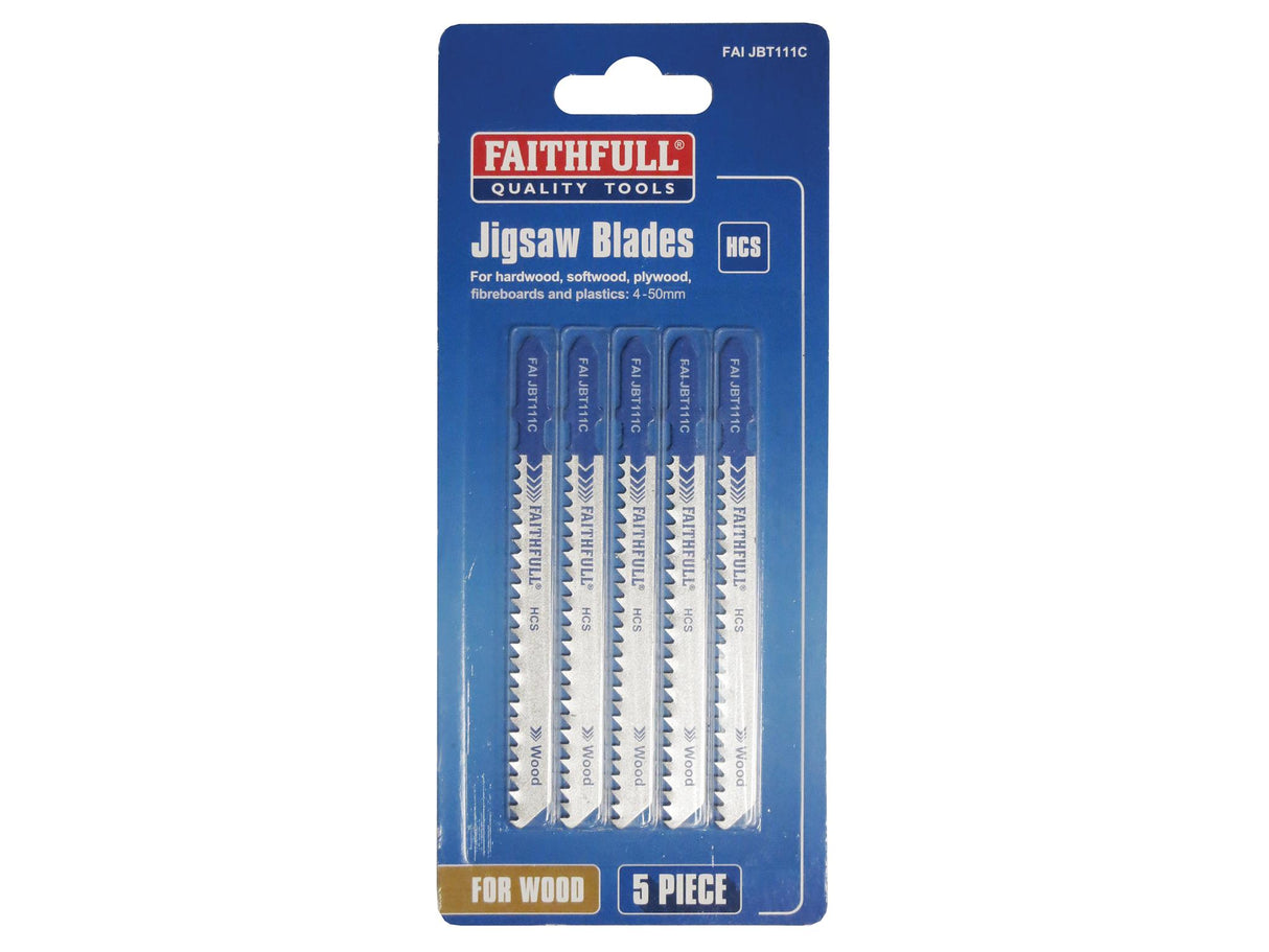 Faithfull Carbon Steel Jigsaw Blades