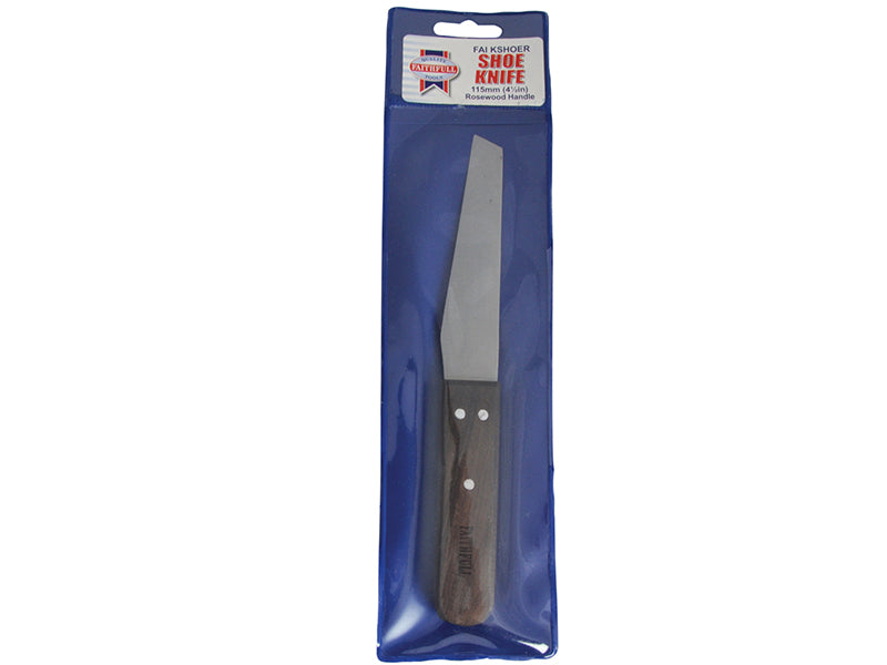 Faithfull SHOE KNIFE 110MM 4.1/3IN HARDWOOD