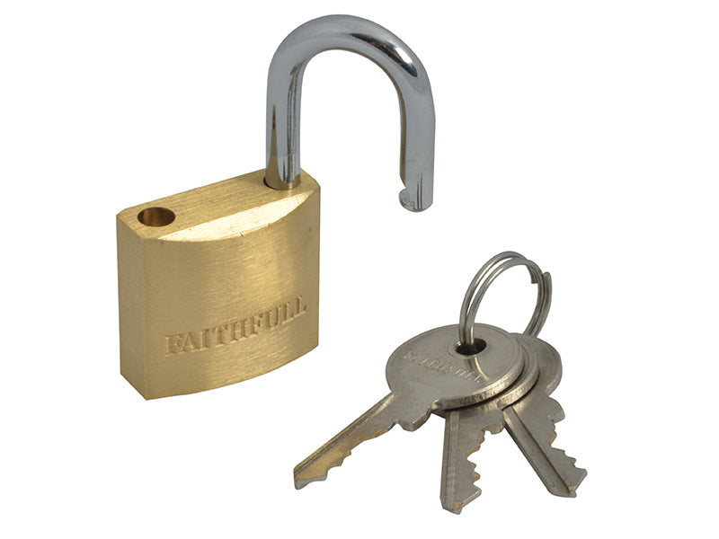 Faithfull Brass Padlock