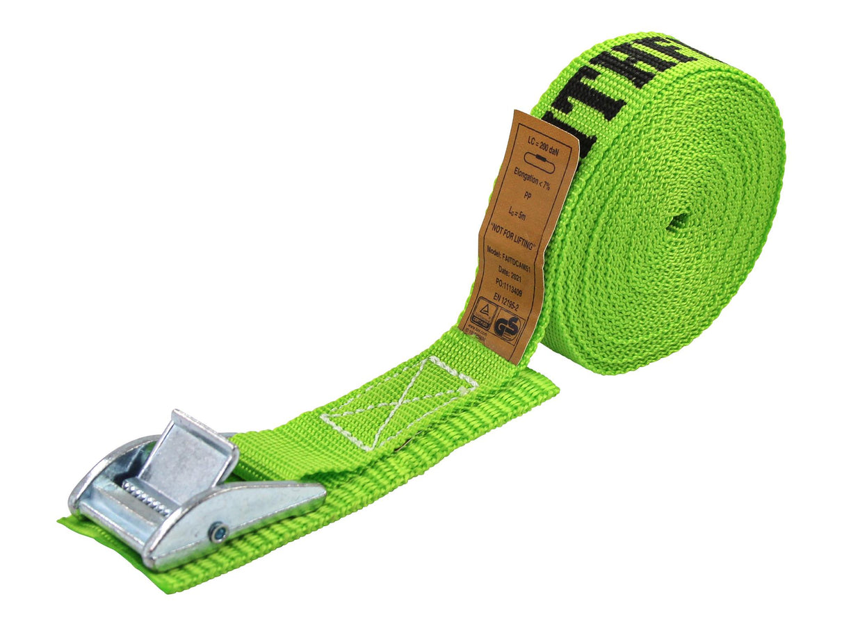 Faithfull Cam Buckle Tie-Downs 5m x 25mm