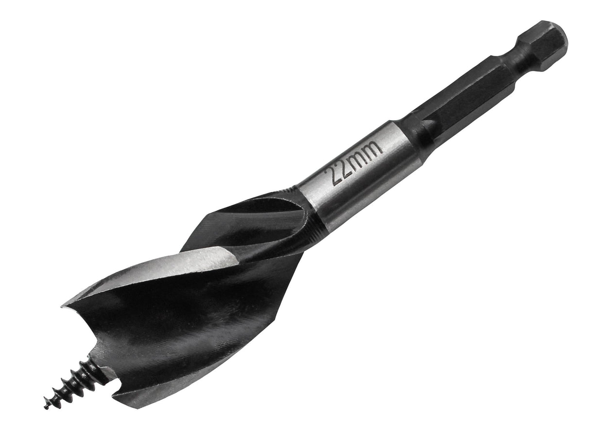 Faithfull Tri-Point Speed Auger Bit, Stubby