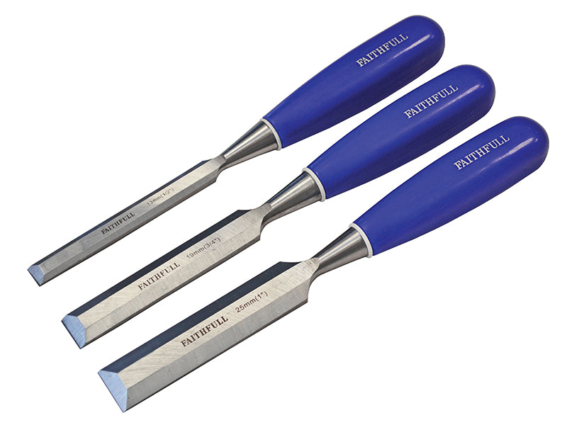 Faithfull Bevel Edge Chisel Blue Grip