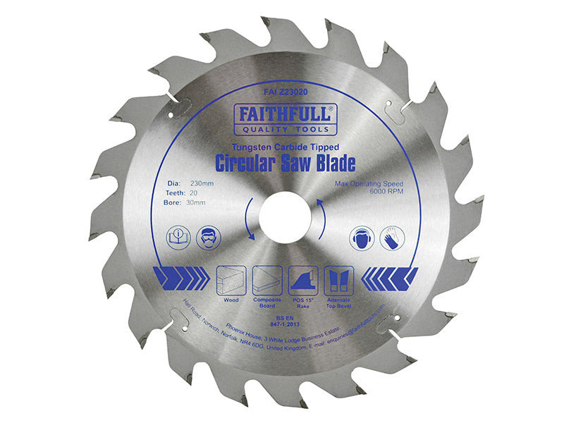 Faithfull Professional TCT Circular Saw Blade