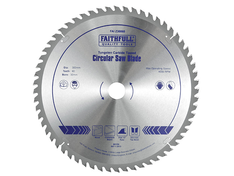 Faithfull Professional TCT Circular Saw Blade