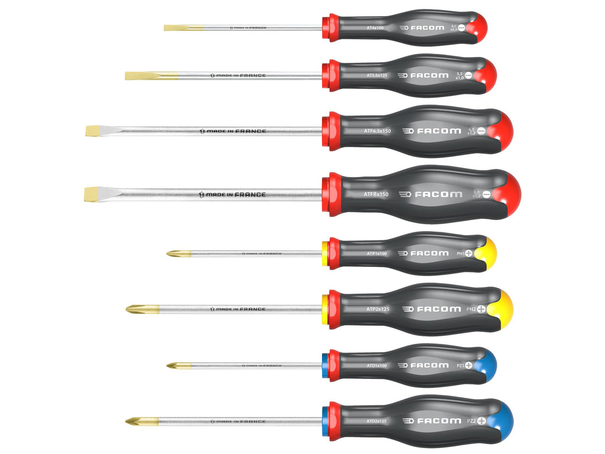 Facom Protwist® Screwdriver Set, 8 Piece
