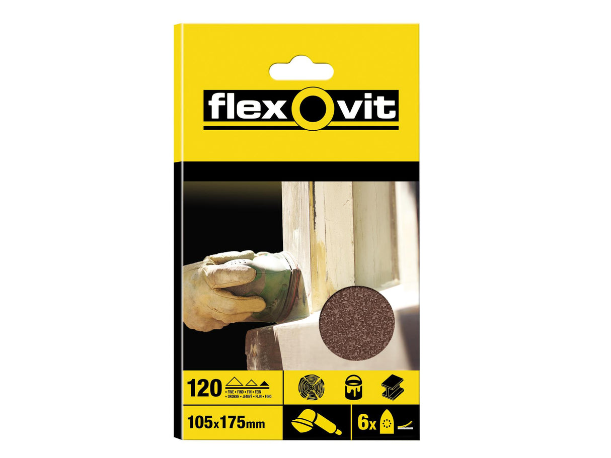 Flexovit Detail Hook & Loop Sheets
