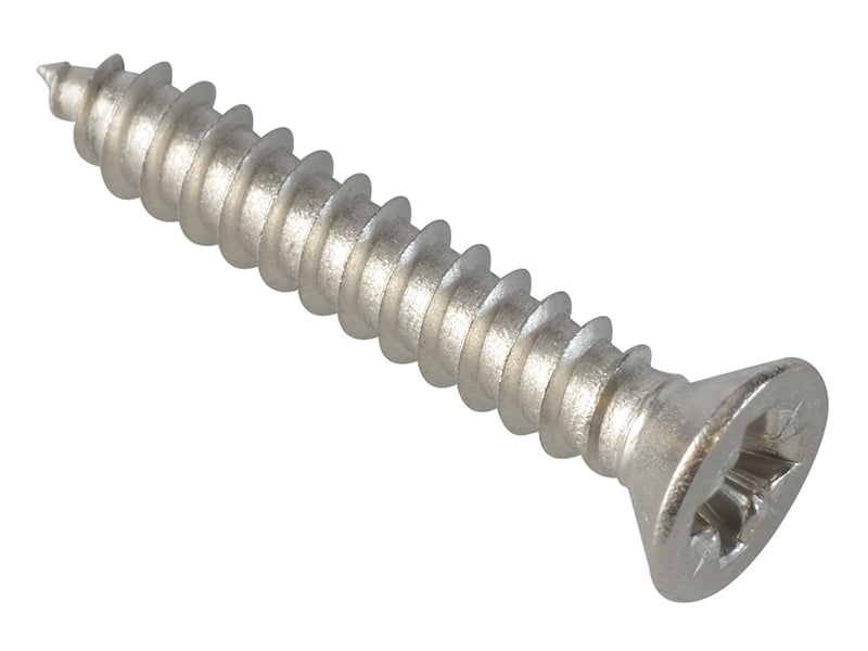 ForgeFix Self-Tapping Screws, Pozi, CSK, A2 Stainless Steel