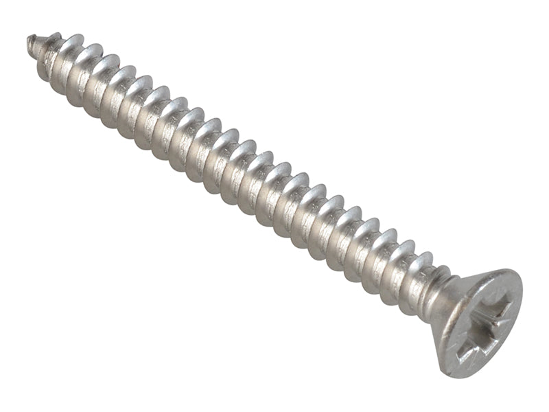 ForgeFix Self-Tapping Screws, Pozi, CSK, A2 Stainless Steel