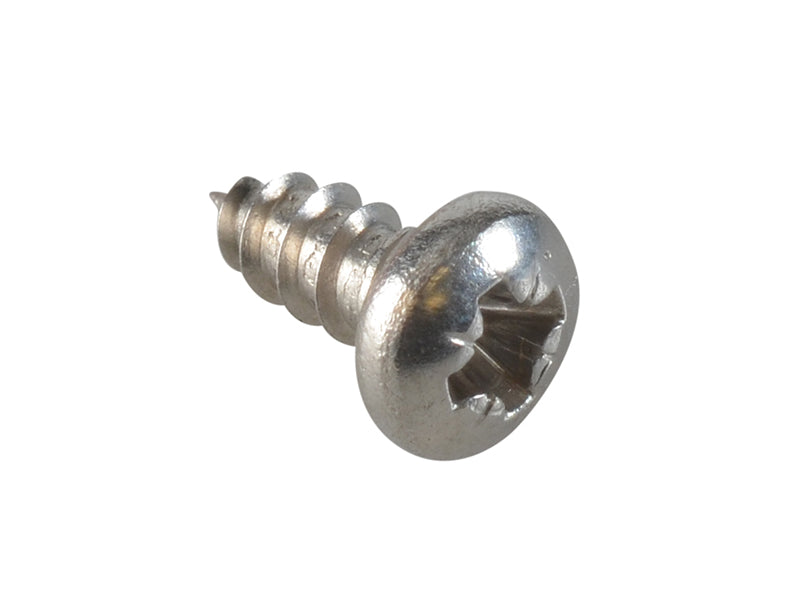 ForgeFix Self-Tapping Screws, Pozi, Pan Head, A2 Stainless Steel