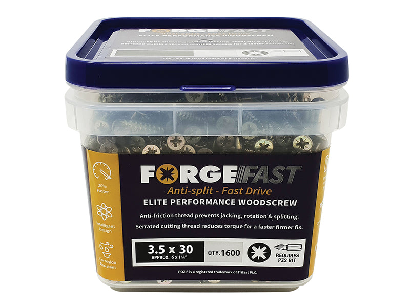 ForgeFix ForgeFast Pozi Compatible Wood Screws