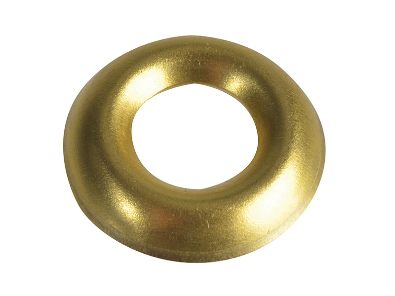 ForgeFix Screw Cup Washers, Polished Brass, ForgePack