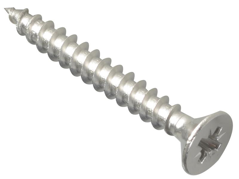 ForgeFix Multi-Purpose Screws, Pozi, CSK, Stainless Steel