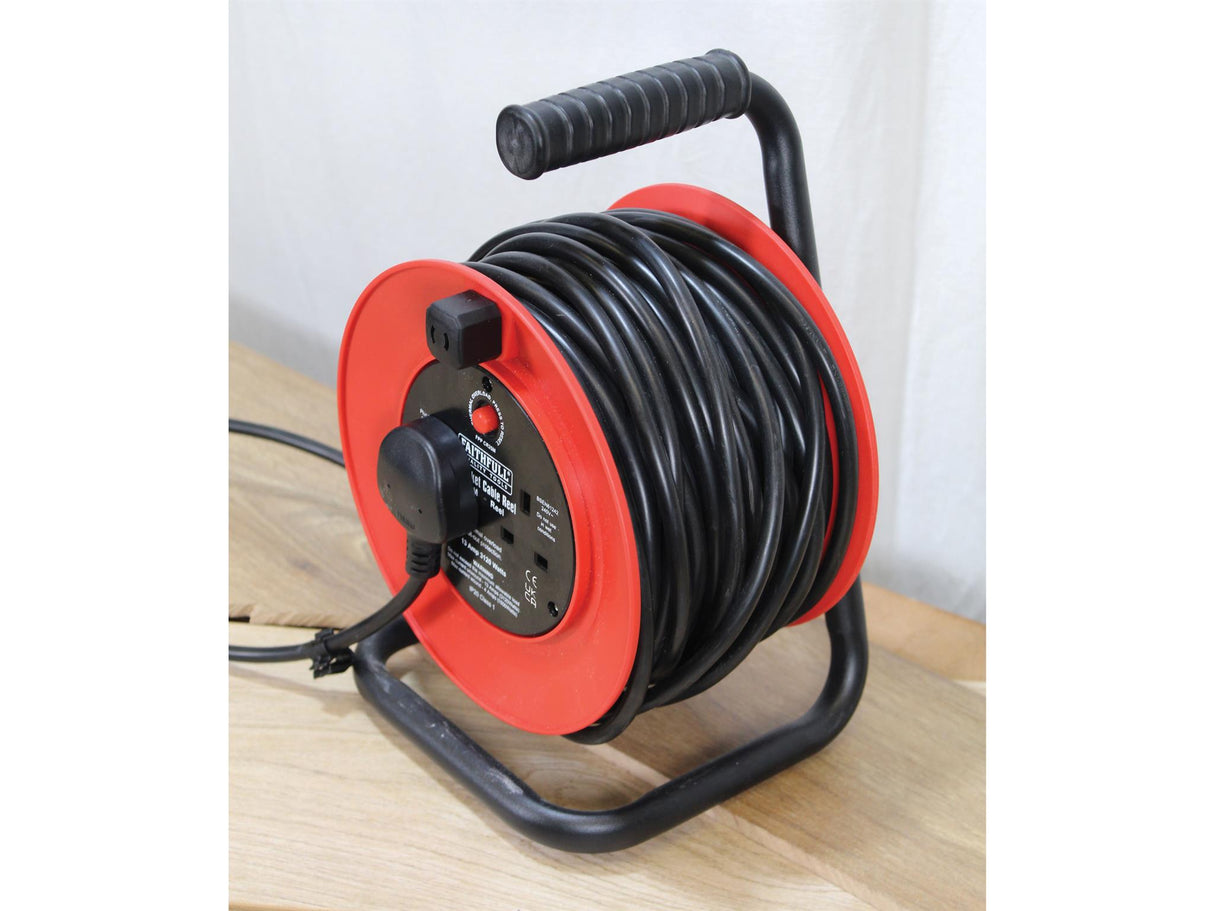 Faithfull Power Plus Open Drum Cable Reel