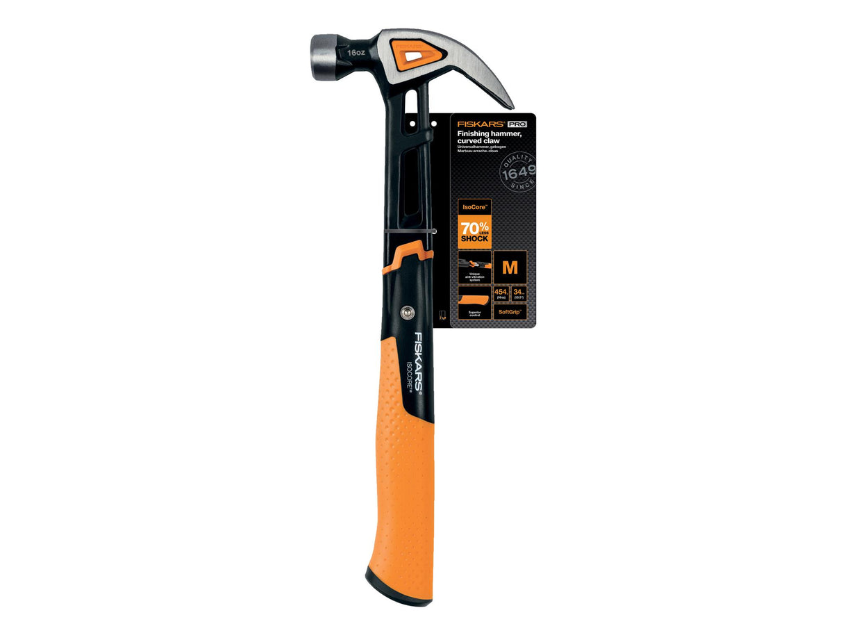 Fiskars IsoCore Curved Finishing Hammer