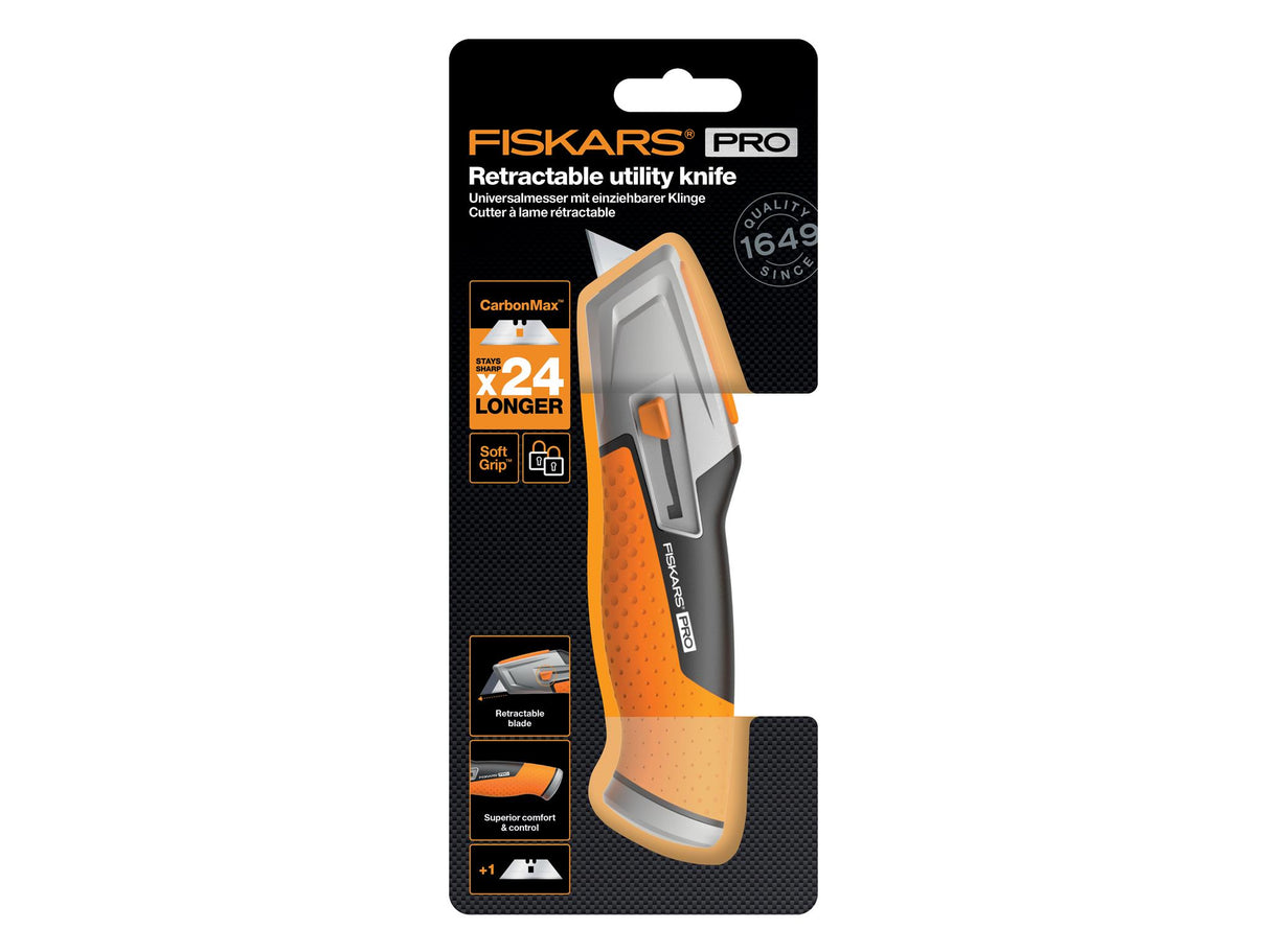 Fiskars CarbonMax Retractable Utility Knife