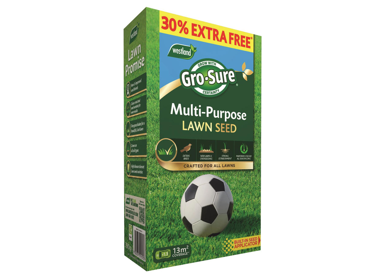 Gro-Sure Multi-Purpose Lawn Seed 10m² + 30% Free