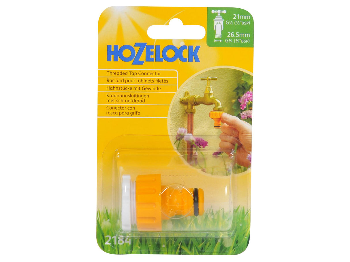 Hozelock 2184 Threaded Tap Connector 21-26.5mm (1/2-3/4in BSP)