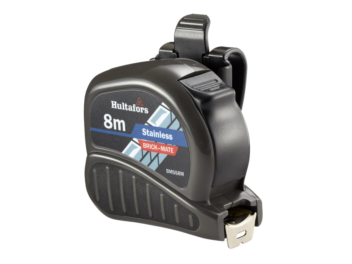 Hultafors BMSS8M Brick-Mate Stainless Steel Pocket Tape 8m (Metric only)