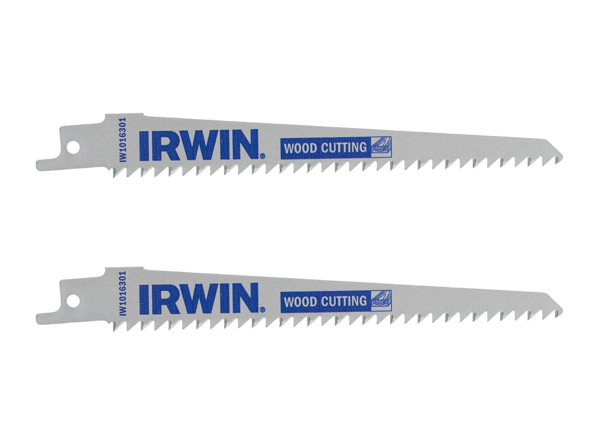 IRWIN® Sabre Saw Blade Wood/PVC Cutting 152mm Pack of 2