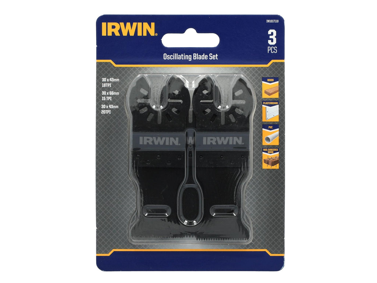 IRWIN® IW1017110 Oscillating Blade Set, 3 Piece