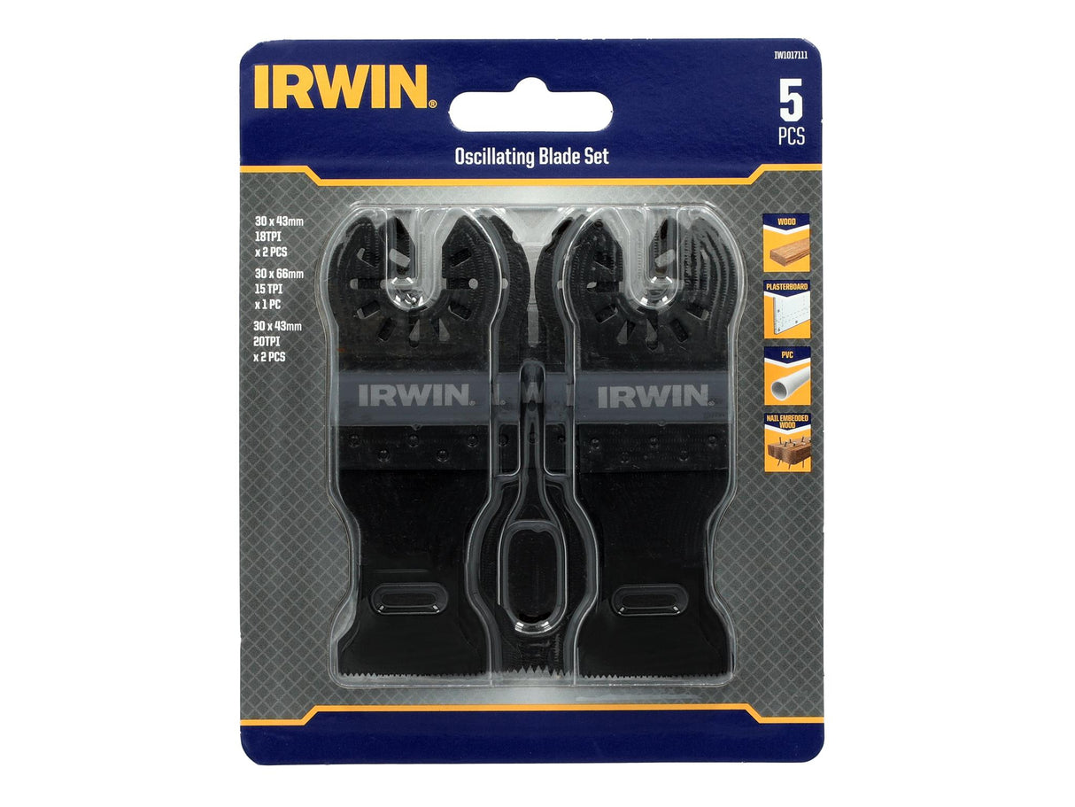 IRWIN® IW1017111 Oscillating Blade Set, 5 Piece