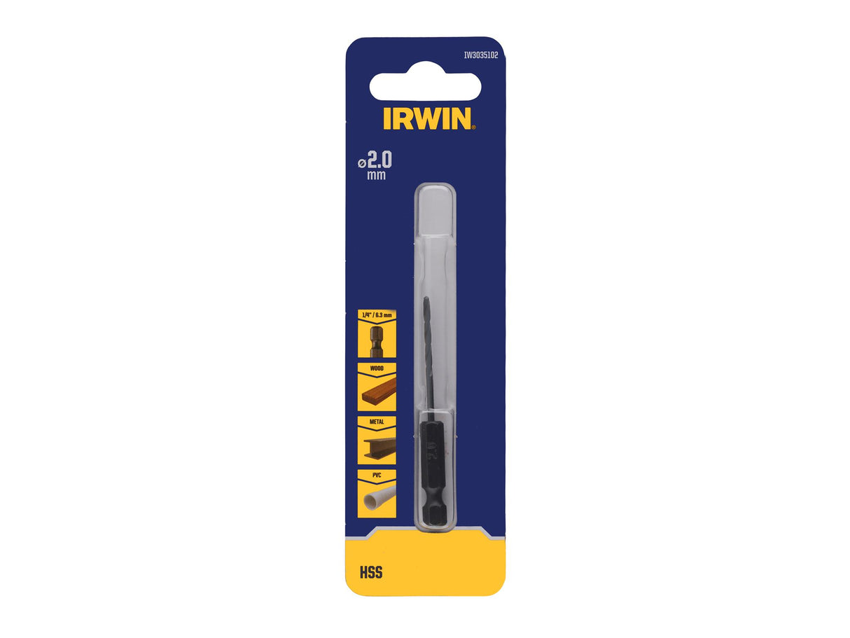 IRWIN® HSS Drill Bit Hex Shank Bits