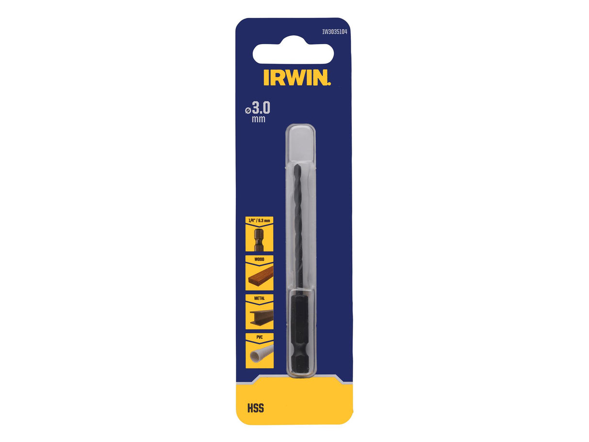 IRWIN® HSS Drill Bit Hex Shank Bits