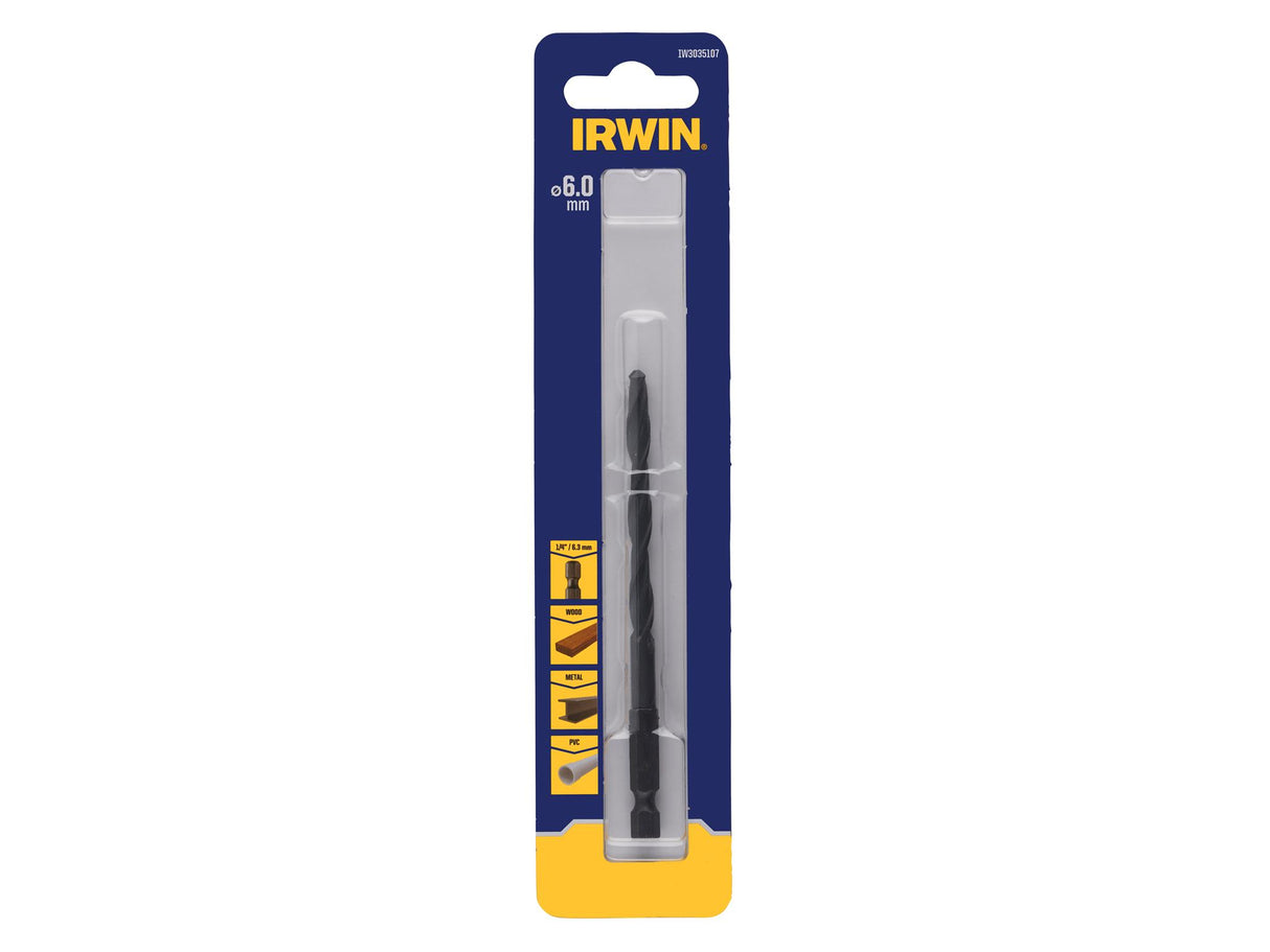 IRWIN® HSS Drill Bit Hex Shank Bits