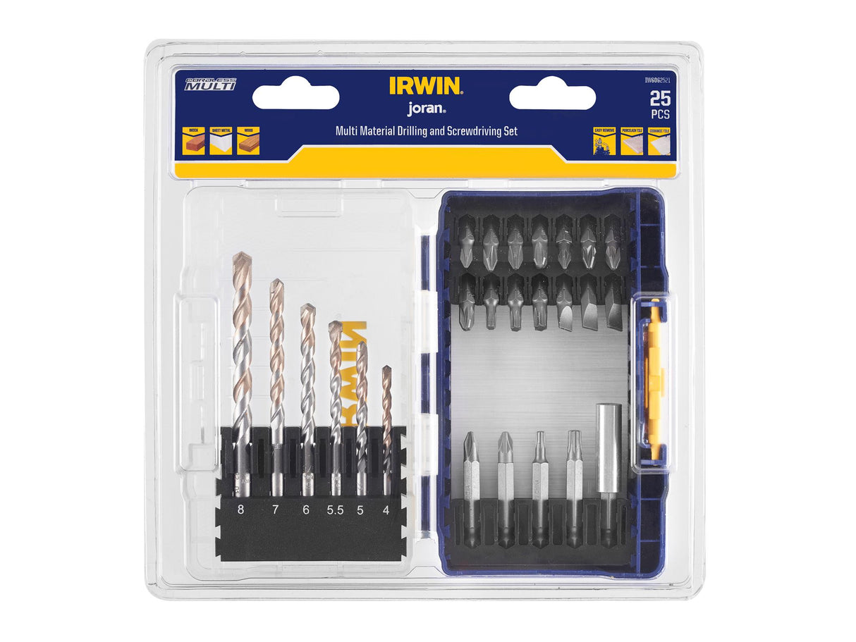 IRWIN® Multi Material & Screwdriving Set, 25 Piece