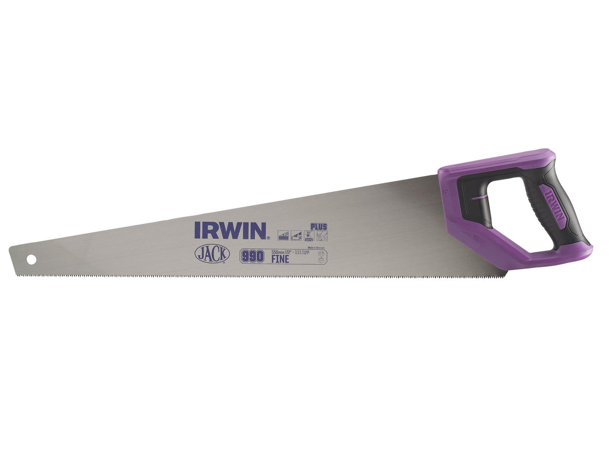 IRWIN Jack 990UHP Fine Handsaw Soft Grip 550mm (22in) 9 TPI
